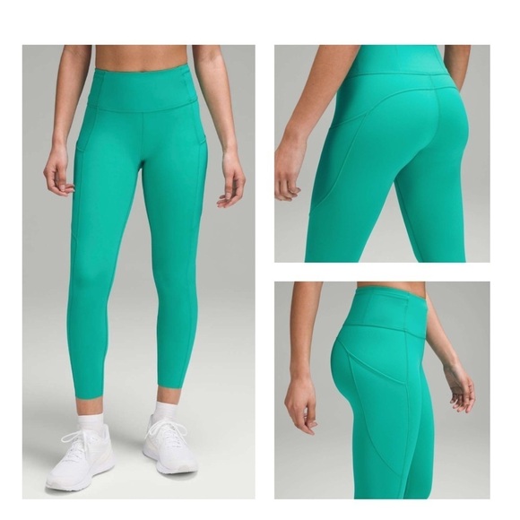 Lululemon Fast and Free High-Rise Tight 25" in Maldives Green - size 4 - Picture 1 of 5